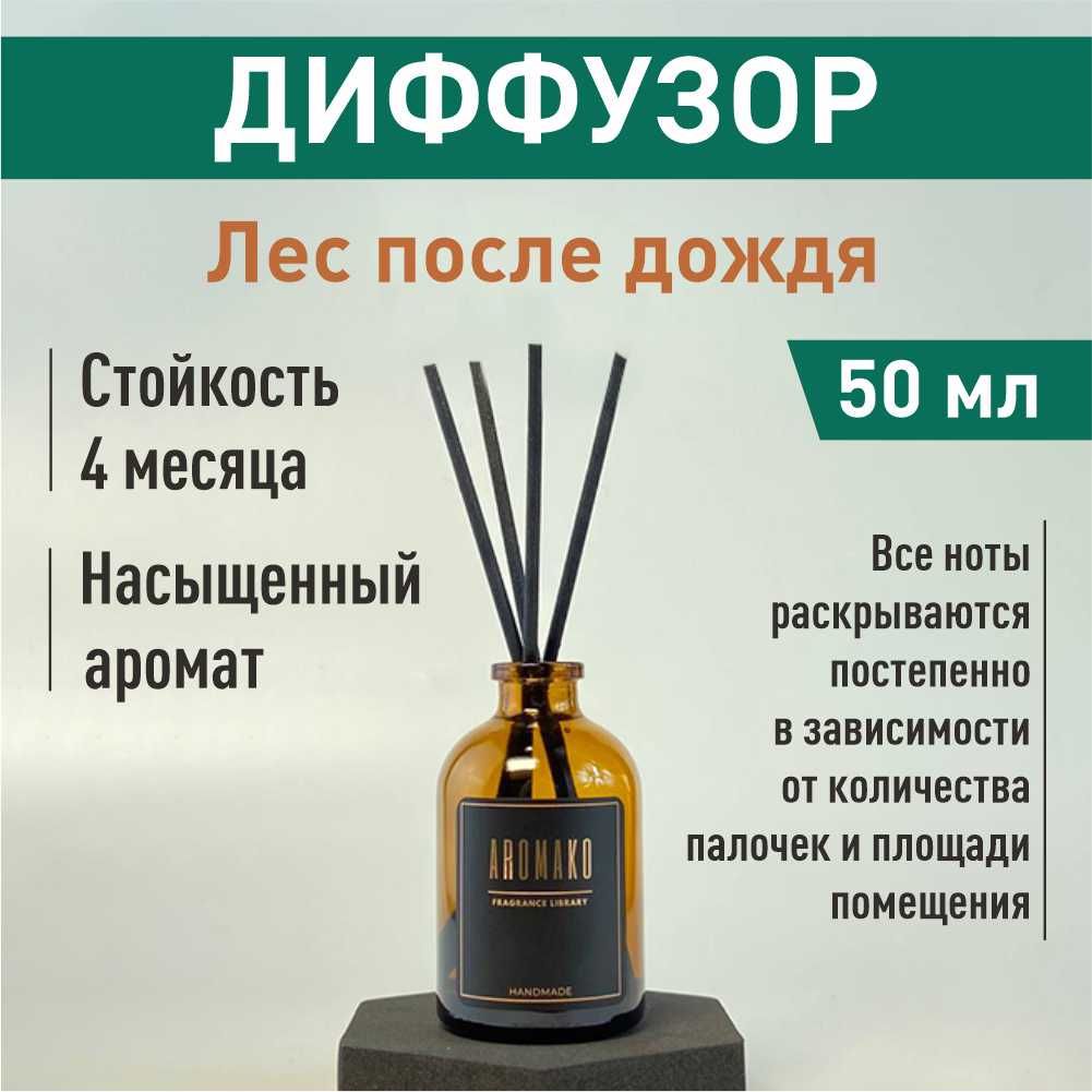 Подарочный набор AromaKo «Сандал и Ветивер / Лес после дождя / Coffee & Baileys»