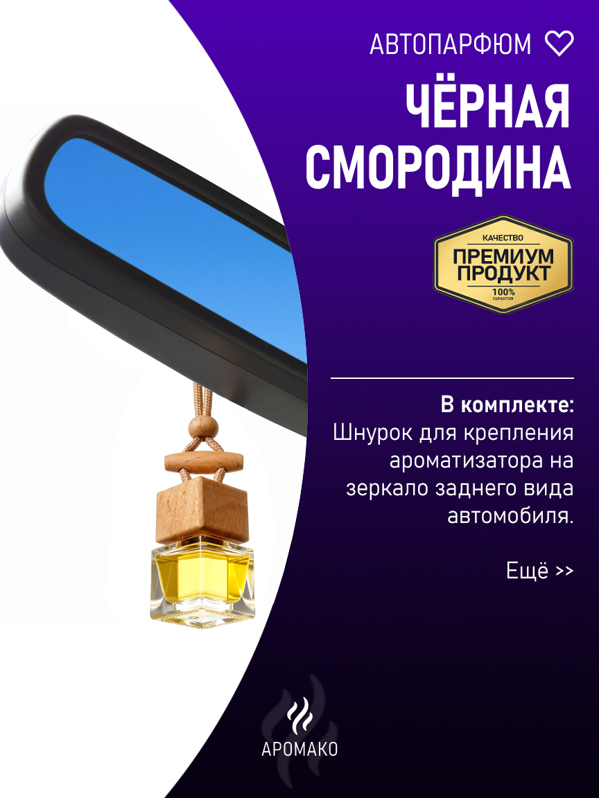 Подвесной автопарфюм «Чёрная Смородина» — 8 мл