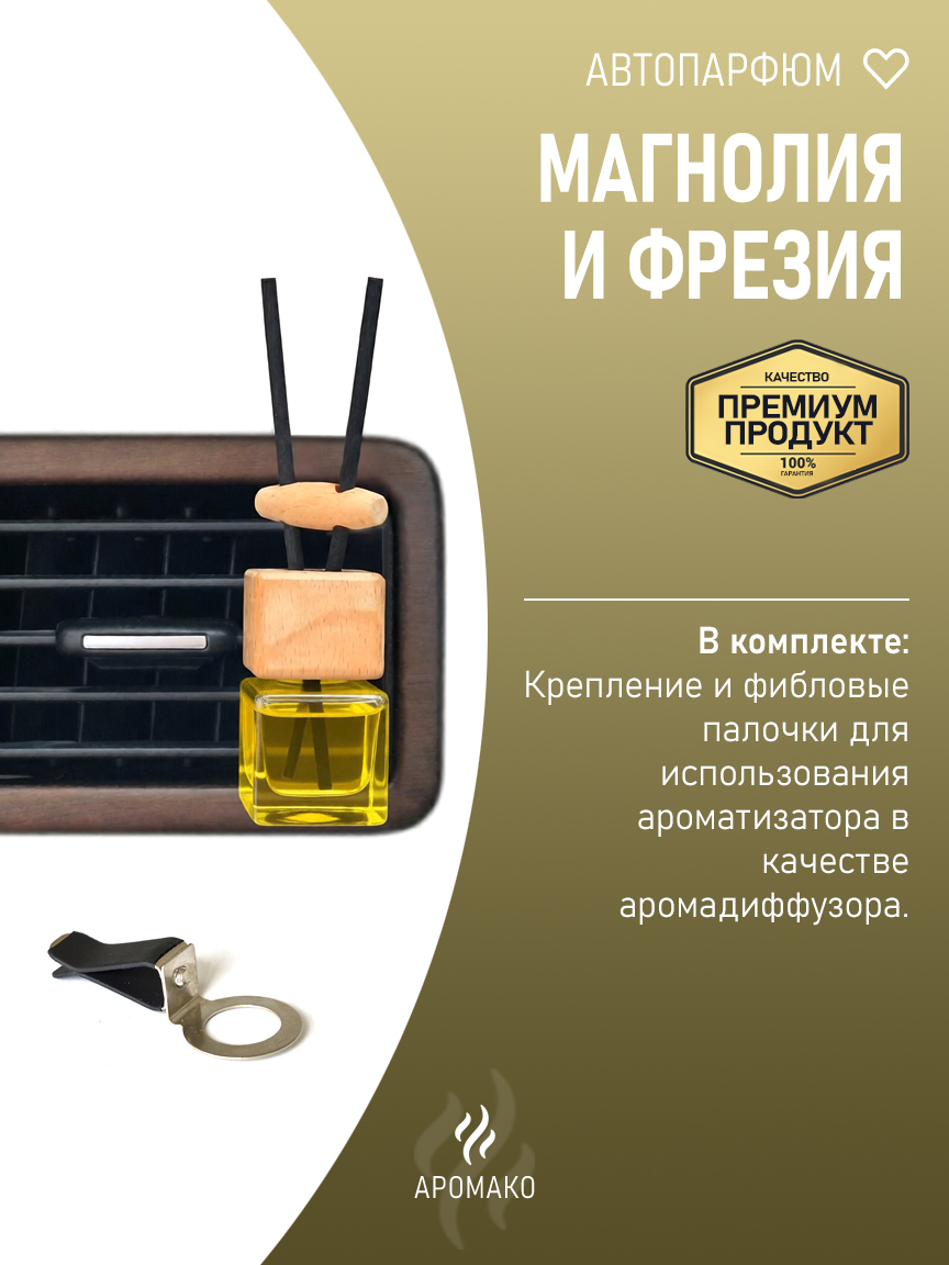 Подвесной автопарфюм «Магнолия И Фрезия» — 8 мл